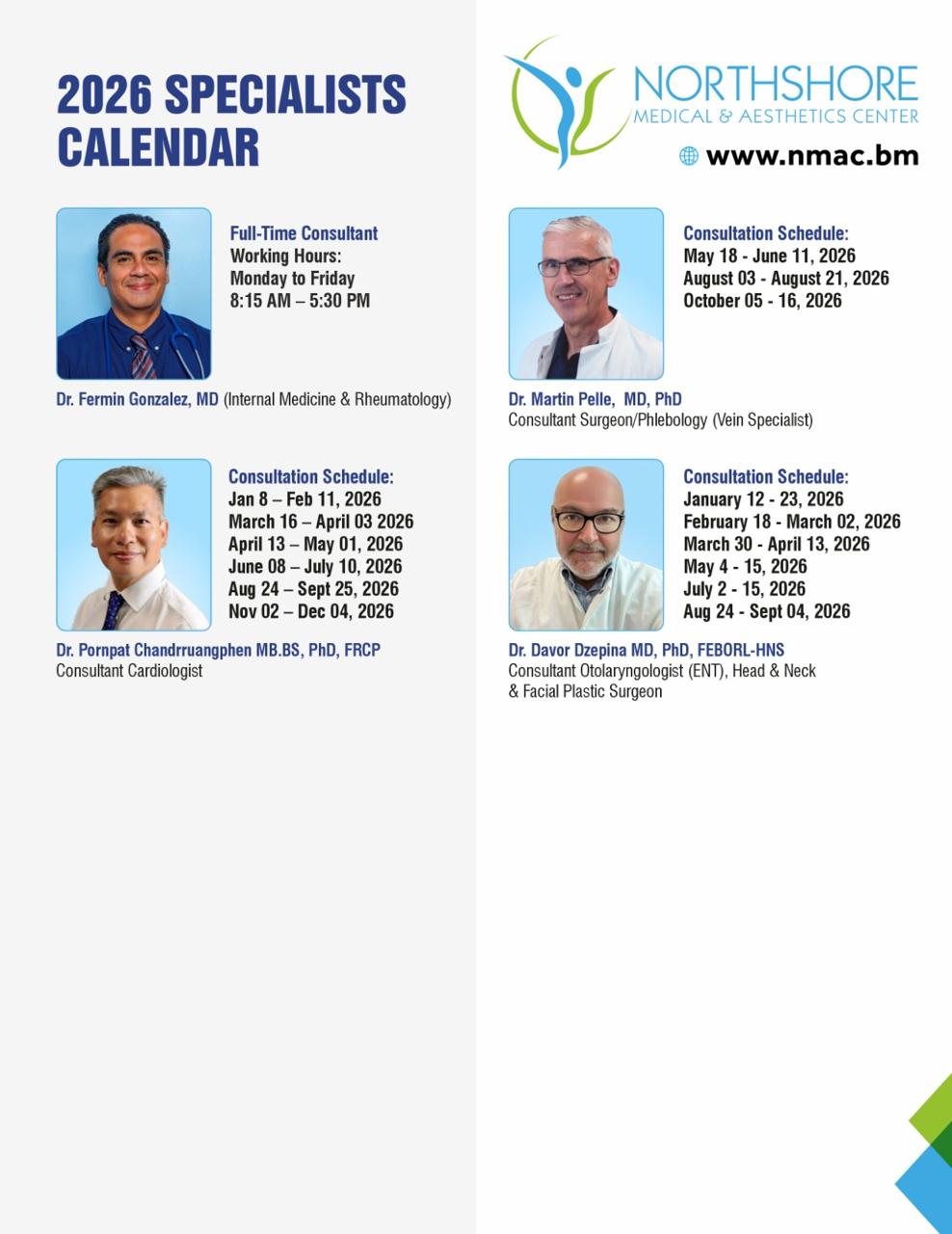 2026 Specialist Calendar